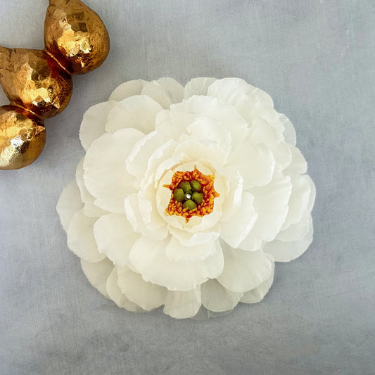 Blooming White Peony